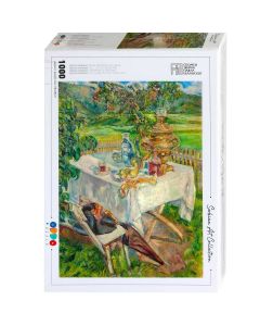 SERBIAN ART Puzzle Kosta Hakman - Mrtva priroda u pejzažu - 1000 delova - 0024-1637