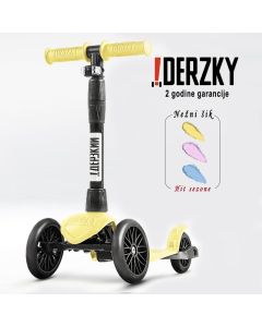 DERZKY Trotinet Baby Style 1-5 godina pastelno zuta - 003-1-19-216-I