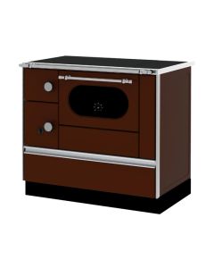 ALFA PLAM Šporet na čvrsto gorivo 90H Favorit, braon, desni