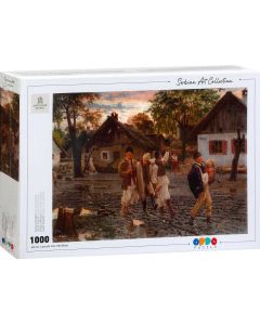 SERBIAN ART PuzzleUroš Predić - Vesela braća - 1000 delova - 0096-0148