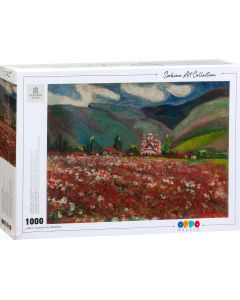 SERBIAN ART Puzzle Nadežda Petrović -Kosovski božuri (Gračanica) - 1000 delova - 0096-0186