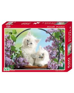 DENIS Puzzle Mačke i jorgovani - 500 delova - 01-372000