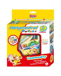 DENIS Puzzle kocke Kengur i prijatelji - 9 kocki - 01-651000