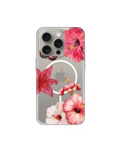 Maska za iPhone 16 Pro 6.3 Hibiscus Print Magsafe - 8021064