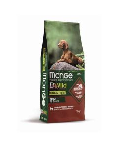 MONGE Hrana za pse BWild Grain Free Adult jagnjetina, krompir i grašak 12kg - 8009470011730