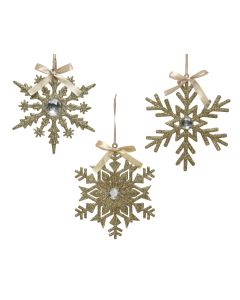 DEKOR DOM Novogodišnji ukras 15cm Star 020906, šampanjac - 043287