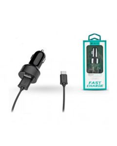 DEVIA Auto punjač Fast Smart Dual USB Micro, crna - 99-1