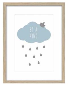 DEKOR DOM Slika sa ramom Kids 27x37cm Cloud Blue - 022879