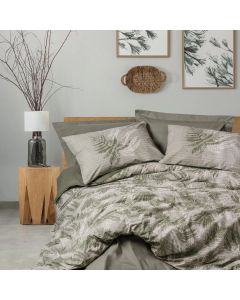 DEKOR DOM Posteljina CB RANFORCE SINGLE 140x200 - Dual - FROND