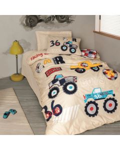 DEKOR DOM Posteljina CB RANFORCE SINGLE 140x200 - Junior - CARS