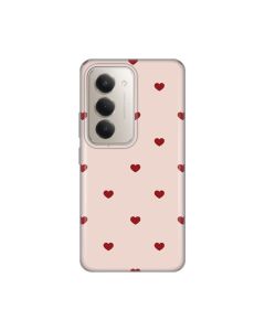 Maska za Xiaomi Redmi 15 4G Beige Hearts Silikonska Print