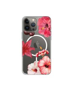 Maska za iPhone 13 Pro Max 6.7 Hibiscus Print Magsafe - 8021040