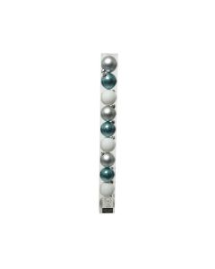 DECORIS Novogodišnje kugle, Blue mix, set 1/10 - 029241