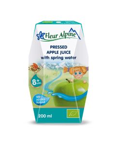 Fleur Alpine organski sokić sa vodom od jabuke, 8m+, 200ml