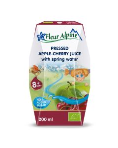 Fleur Alpine organski sokić sa vodom od višnje I jabuke, 8m+, 200ml