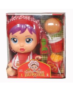 UCAR OYUNCAK Lutka sa dodacima Funny baby burger - 03-07-G