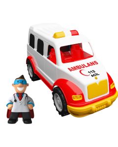 UCAR OYUNCAK Ambulantno vozilo sa vozačem 30cm - 03-62