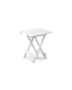 IPAE-PROGARDEN Baštenski plastični sto Adige - beli 44 × 44 × 50 cm - 030757