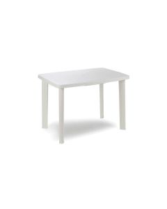 IPAE-PROGARDEN Baštenski plastični sto Faretto - beli 101 × 68 × 72 cm - 030759-1