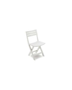 IPAE-PROGARDEN Baštenska plastična stolica Birki - bela 54 × 53 × 82 cm - 030762-1
