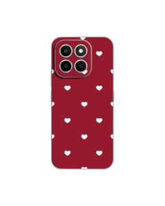 Maska za Honor X6c Burgundy Hearts Silikonska Print Skin