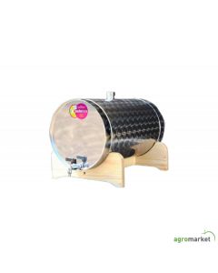 EZIO Inox bačva 35 L horizontalna za rakiju - sa slavinom - 037695