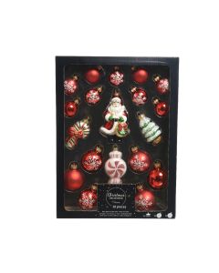 DECORIS Stakleni ukrasi za jelku 1/20 037800 - 037800