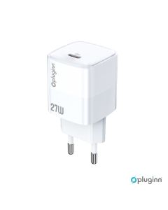 Kucni punjac Pluginn PI-D73-27w, PD 3.0, PPS, 27W sa PD iPhone lightning kablom beli CE - 217243
