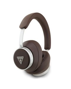 GUESS Bluetooth slusalice ENC Saffiano Triangle Logo braon (GUBHC15PGMRTRW)