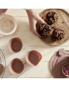 DEKOR DOM Modla za mafine EASY BAKE 9x5cm 6kom - Pink - HML - 040468