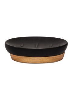 DEKOR DOM Posuda za sapun 12cm Jupiter, crna - 040475