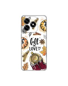 Maska za Honor X5c Plus Fall in Love Silikonska Print