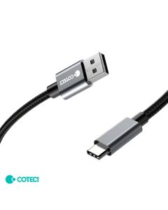 Data kabl Coteci 87313 60W 10 Gbps USB 3.0 na Type C crni 1m