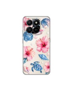 Maska za Honor X7d 4G/400 Smart 5G Hibiscus Sea Silikonska Print Skin
