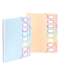 VIQUEL PVC Organiser sa 8 pregrada i gumicom Rainbow Pastel