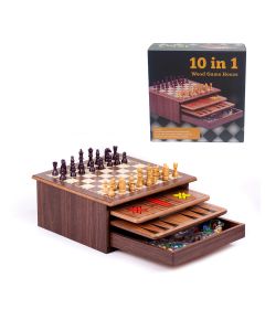 DENIS Društvene igre u drvenoj kutiji 10/1