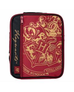 BLUE SKY Harry Potter Deluxe 2 Pocket Lunch Bag Burgundy - Crest - 050578