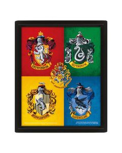 PYRAMID INTERNATIONAL Harry Potter (Colourful Crests) - Framed - 051926