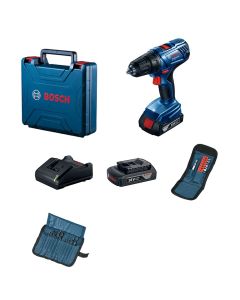 BOSCH Akumulatorska bušilica - odvrtač GSR 180-Li, 18V, 2x2,0Ah u koferu + 23-delni set pribora - 06019F810A
