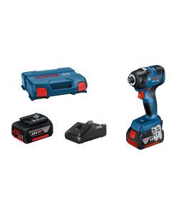 BOSCH Aku udarni odvrtač GDR 18V-200 sa 2 x 4,0 Ah Li-ion , brzi punjač - 06019J2107