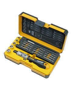 Felo Set bitova XL-Strongbox Ergonic K sa čegrtaljkom SL/PH/PZ/TX/HEX-Nut 06072006 - 06072006