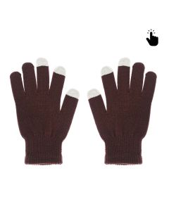 Rukavice za touch screen RY M (22cm) braon