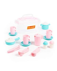 POLESIE Kuhinjski set za decu - Posuđe 38 delova