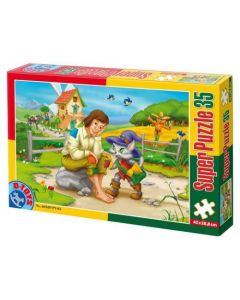 D-TOYS Puzzle Mačak u čizmama - 35 delova - 07-60389-03