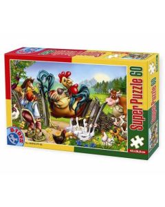D-TOYS Puzzle Bajka - Torba sa dva novćiža 05 - 60 delova - 07-60396-05