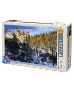 D-TOYS Puzzle Bran castle winter - 500 delova - 07-63052-05