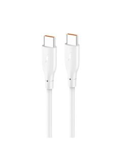 Data kabl KONFULON DC67, 60W, Type C na Type C beli 1m