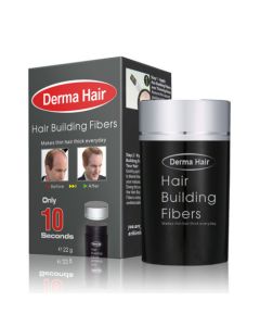 DERMA HAIR Fiber za kosu 22gr Crni - MedSan562