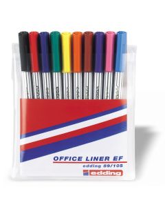 EDDING Flomaster E-89 0,3mm, set 1/10