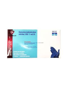 MONSUN Rukavice jednokratne-nitrilne 100/1 - 39157XL
